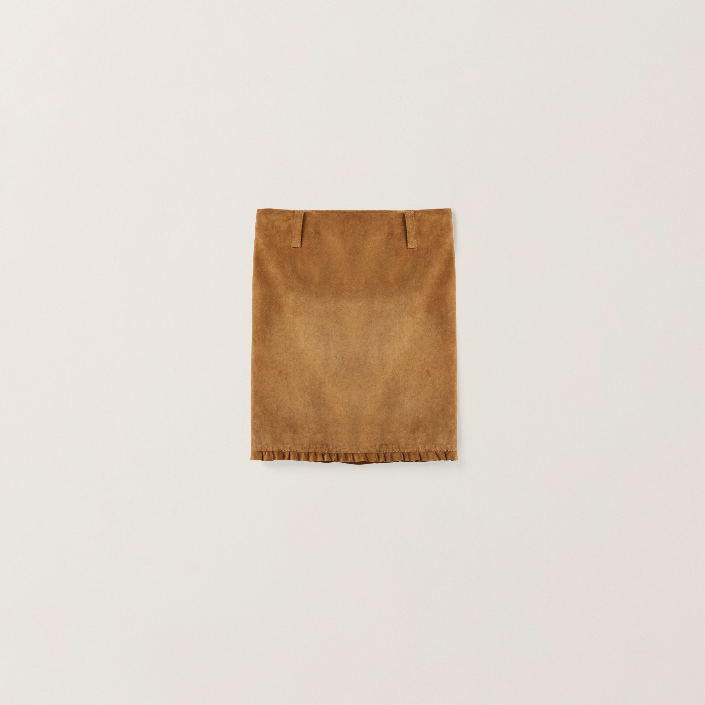 Suede skirt
