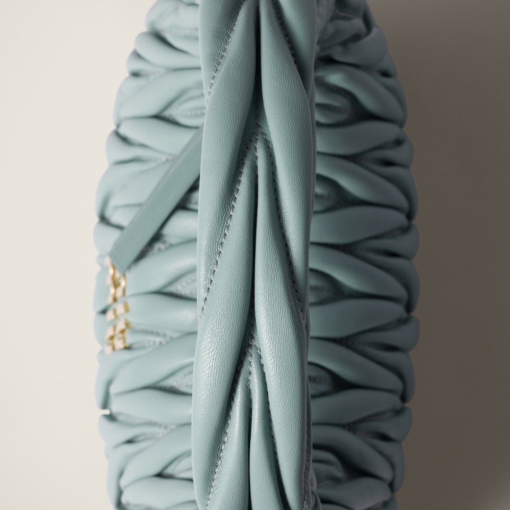 Wander matelassé nappa leather hobo bag