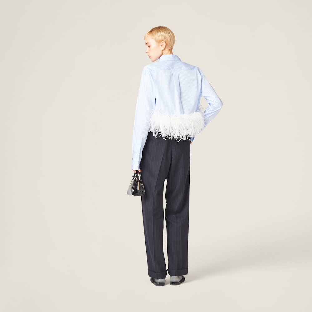 Pinstriped pants
