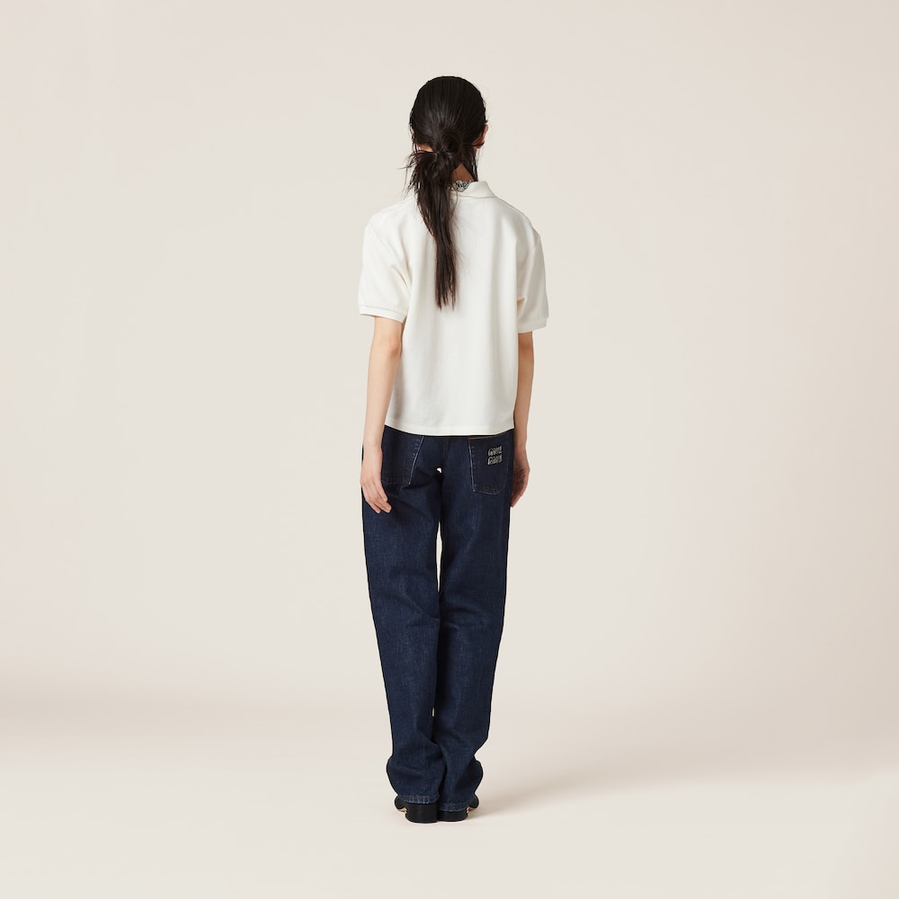 Cotton piqué polo shirt