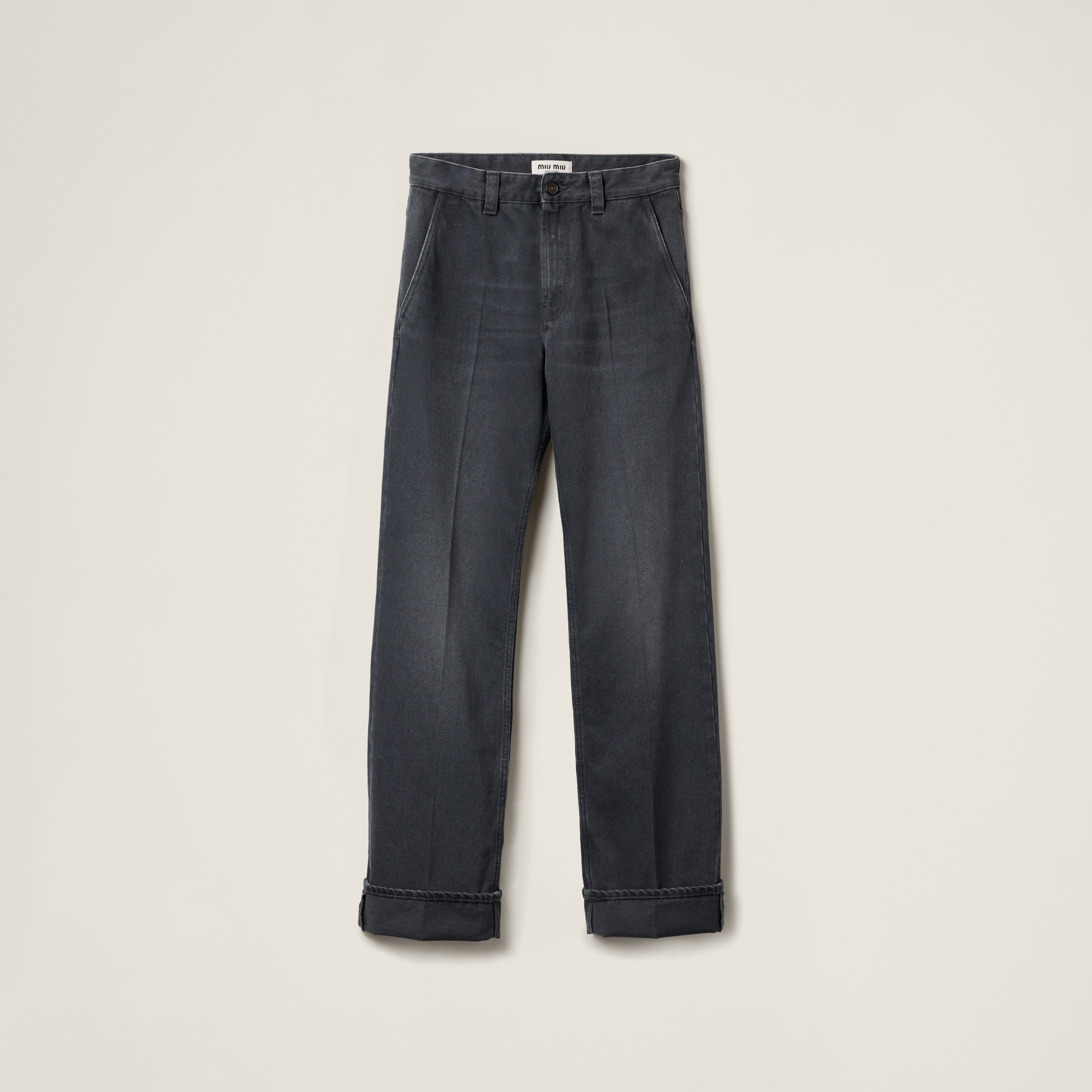 Washed drill pants