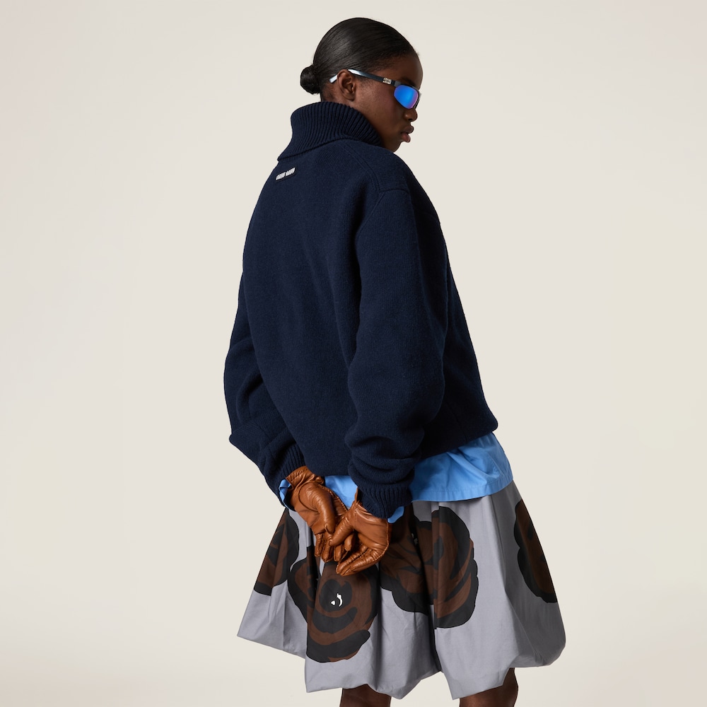 Shetland wool turtleneck jumper