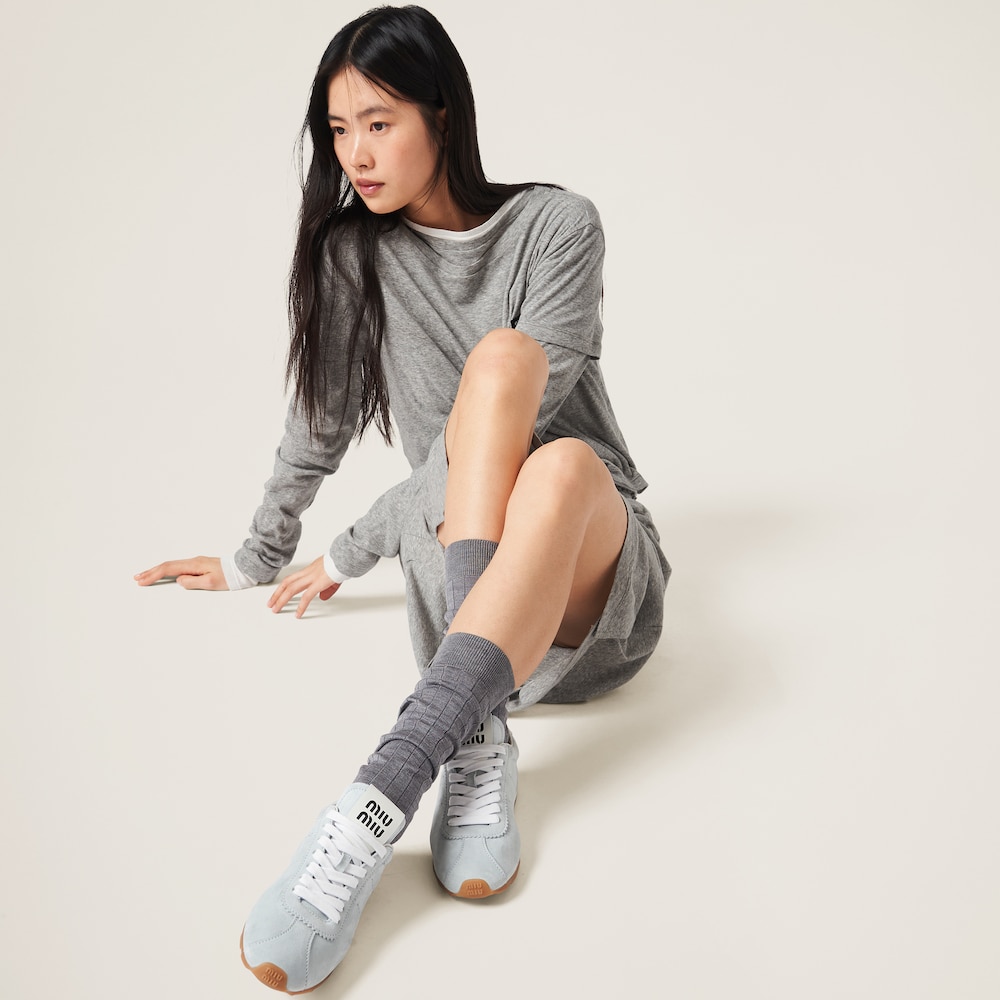 Plume suede sneakers