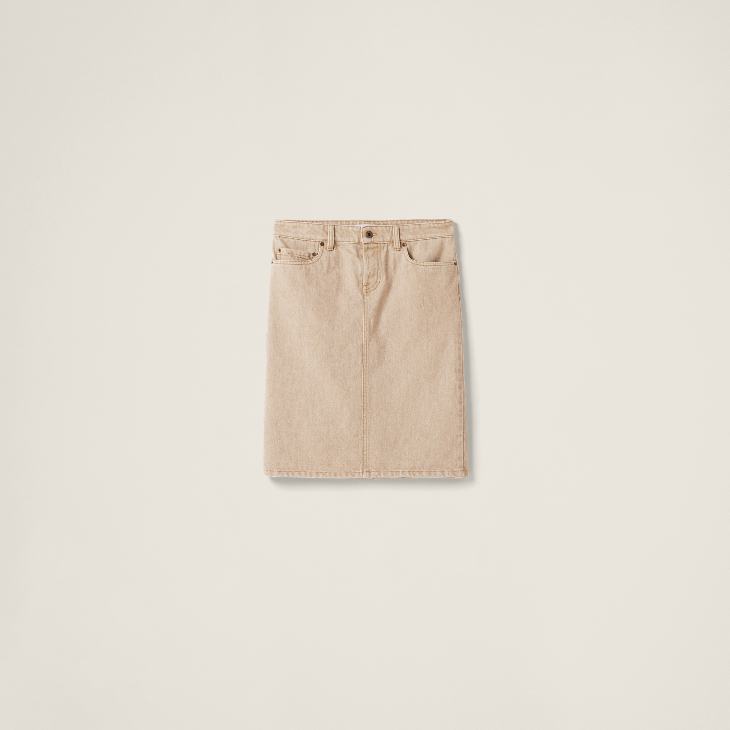 Denim pencil skirt