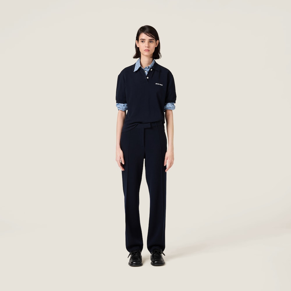 Wool and cashmere pants