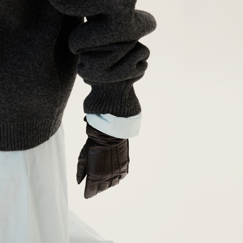 Shetland wool turtleneck jumper