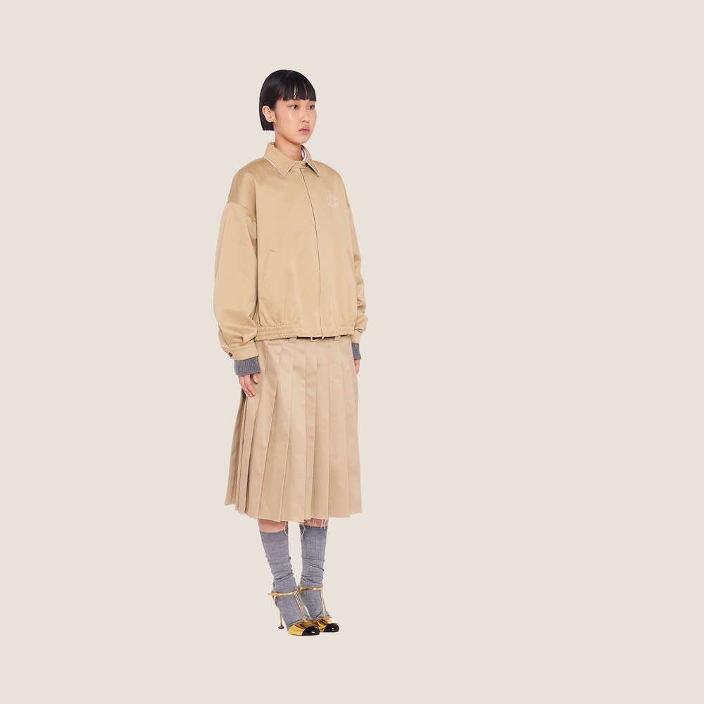Oversized chino blouson jacket