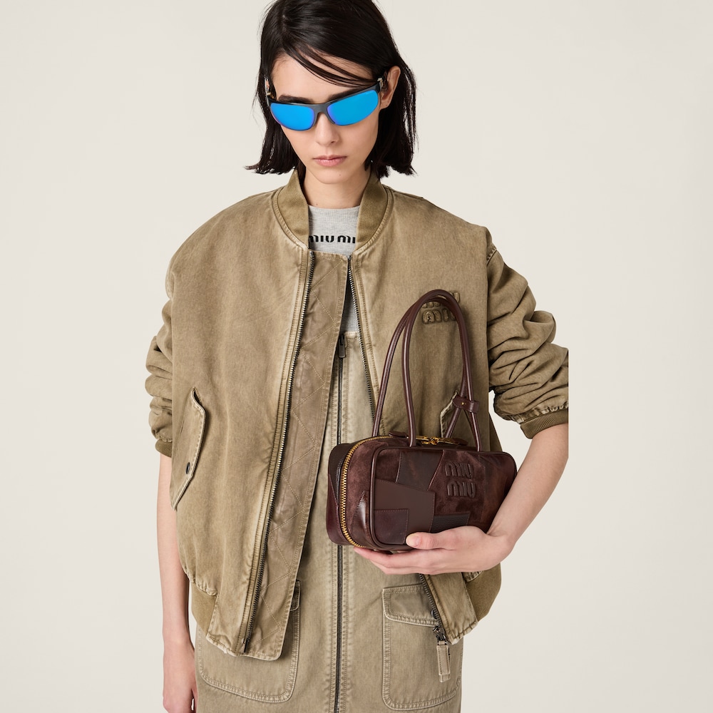 Beau  leather patchwork bag