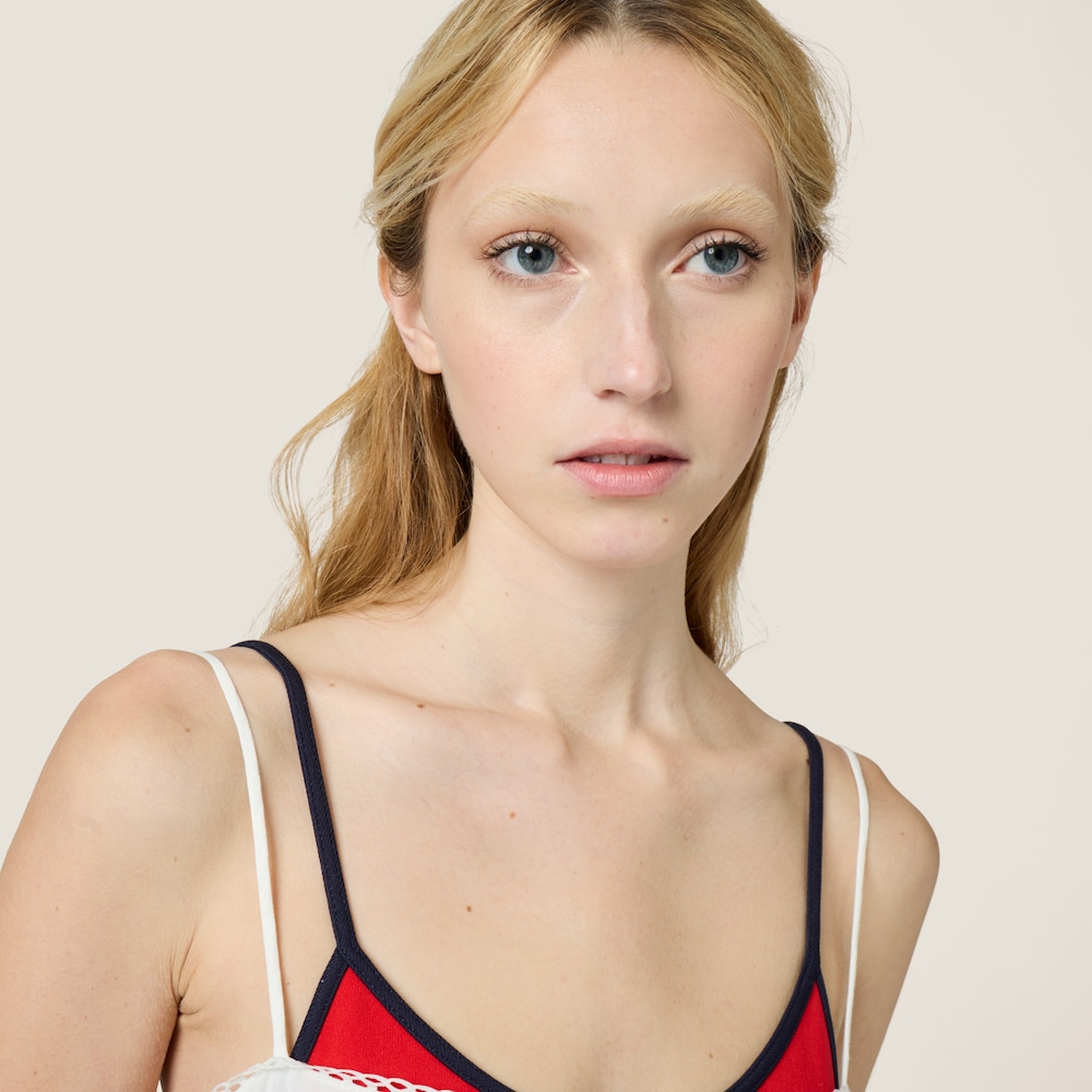 Slubbed poplin dress