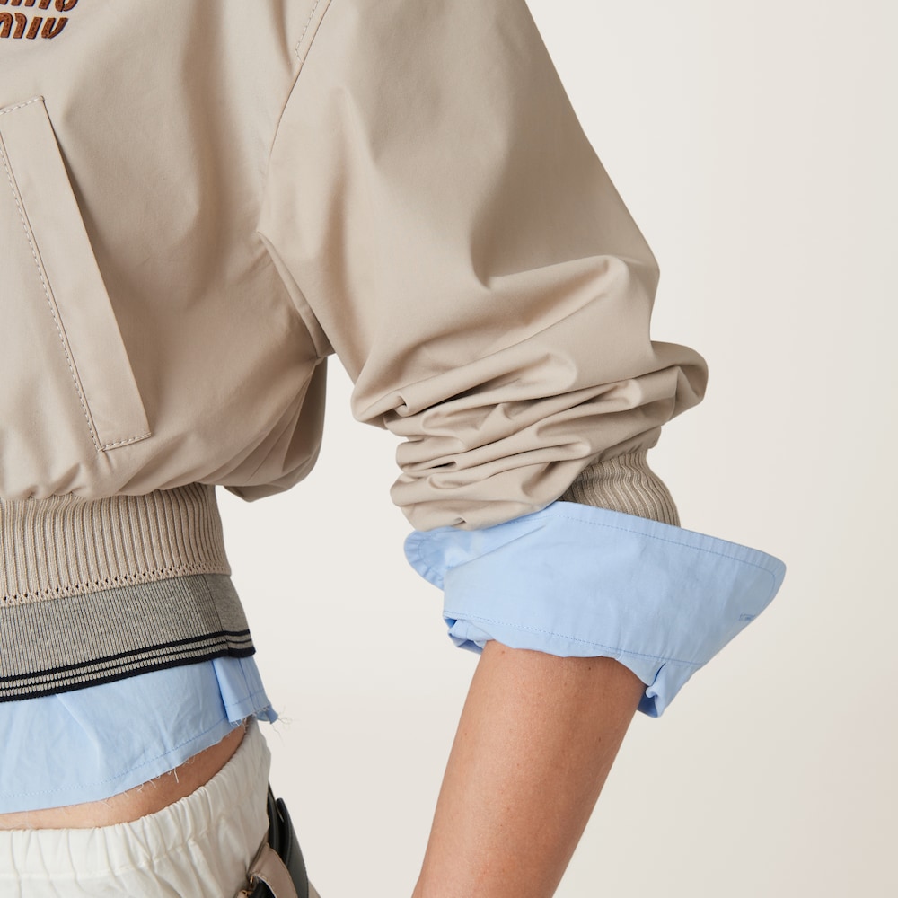 Panama cotton blouson jacket