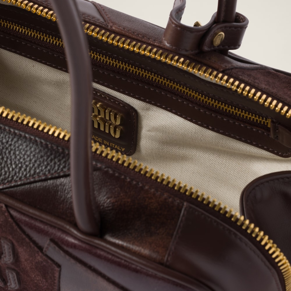 Beau  leather patchwork bag