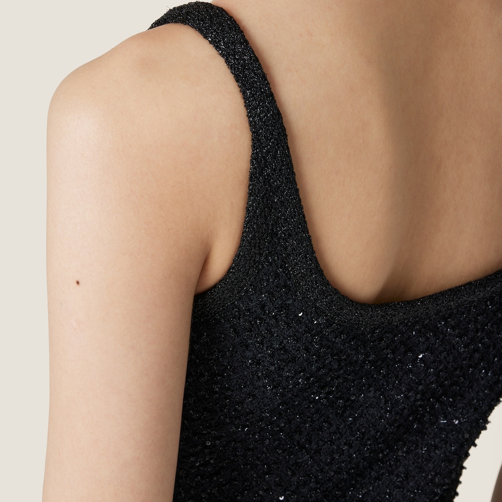 Lamé bouclé dress