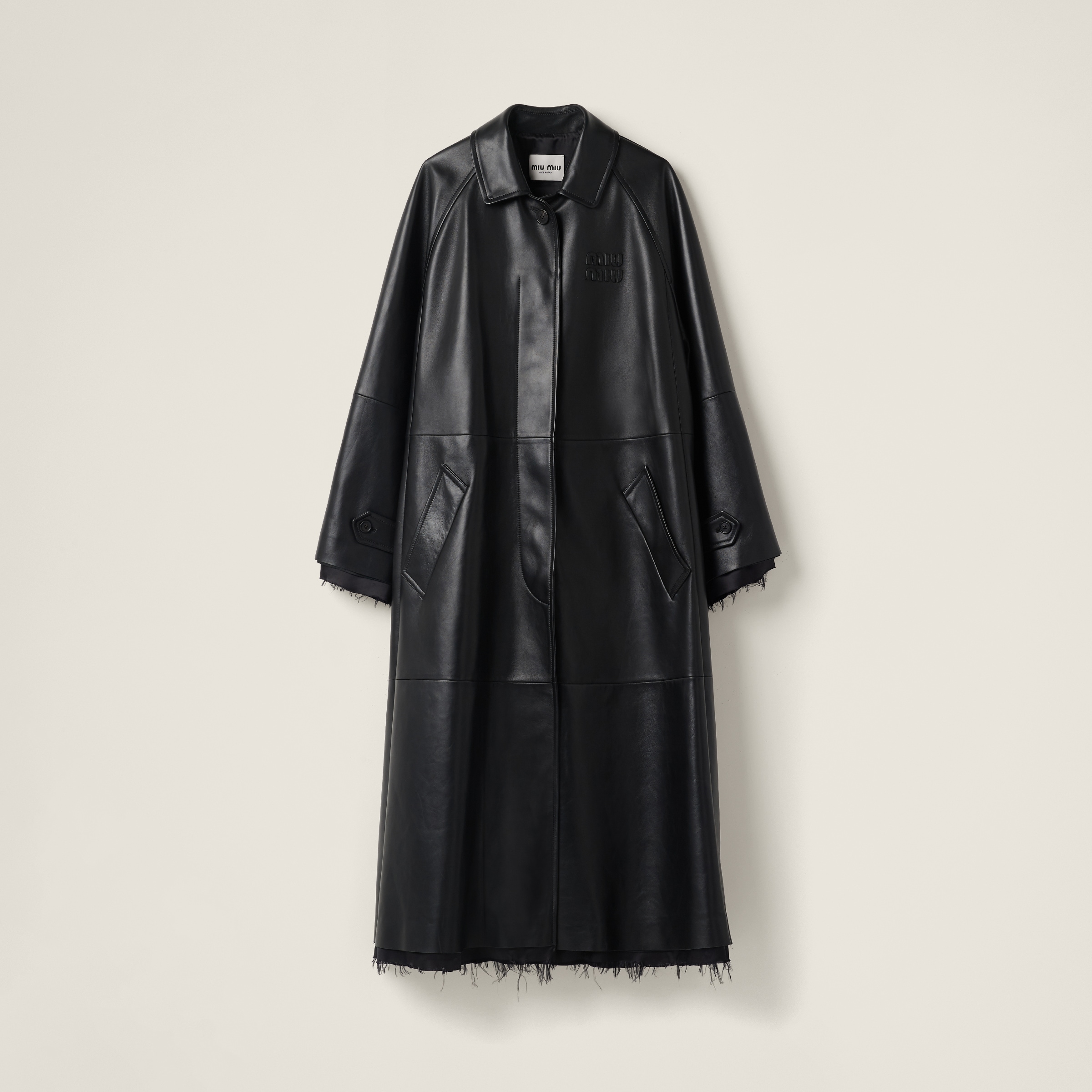 Nappa leather coat