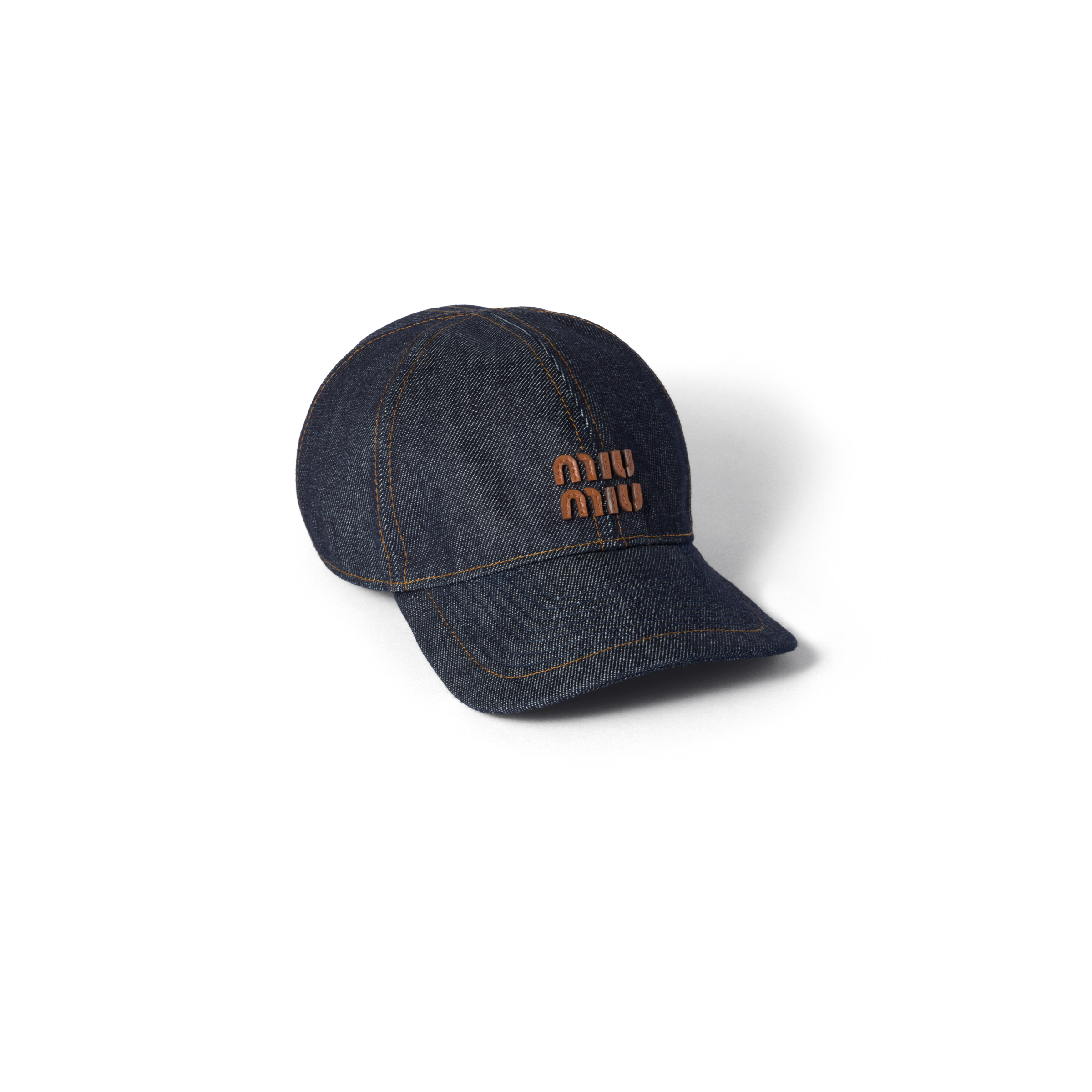 Denim baseball cap