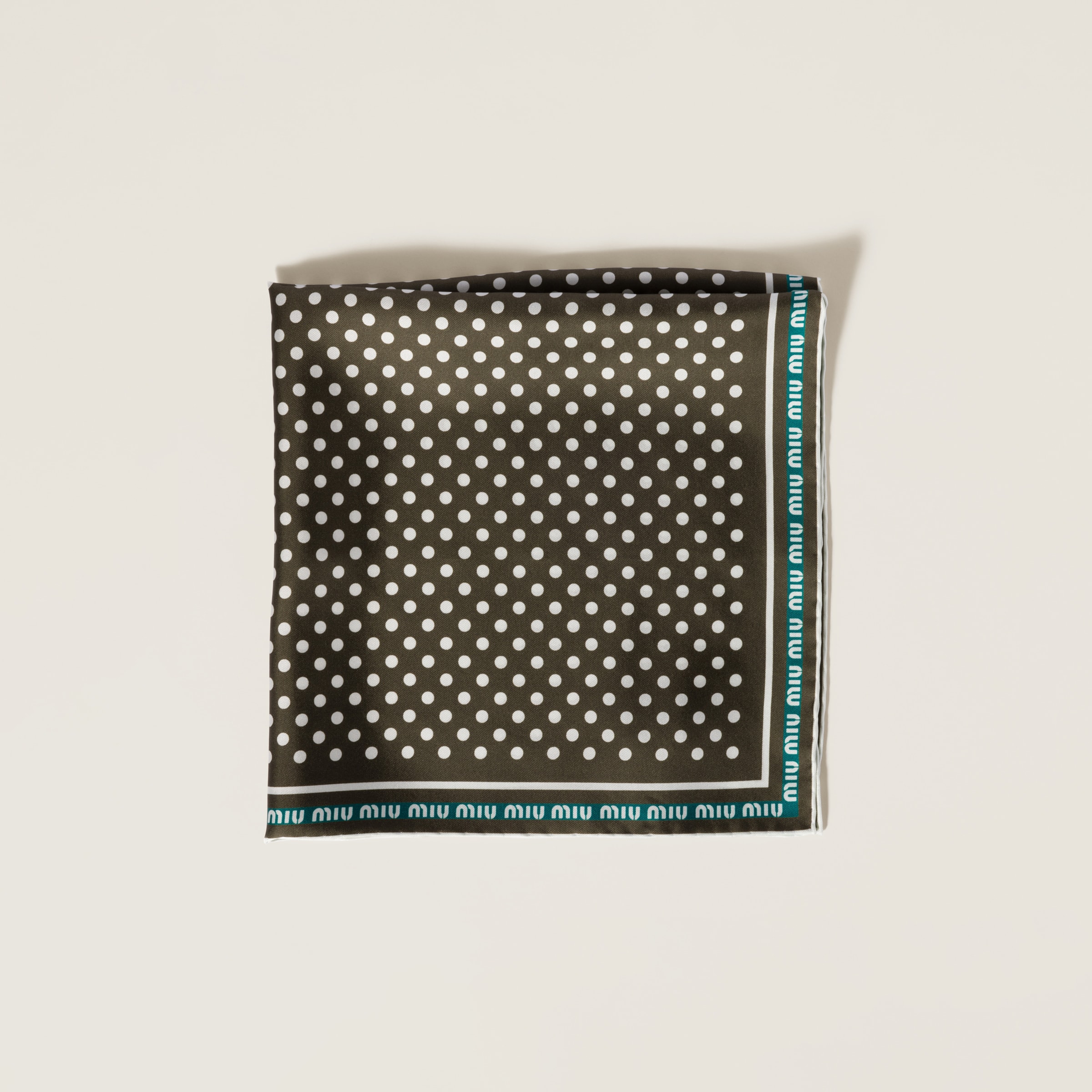 Printed twill scarf