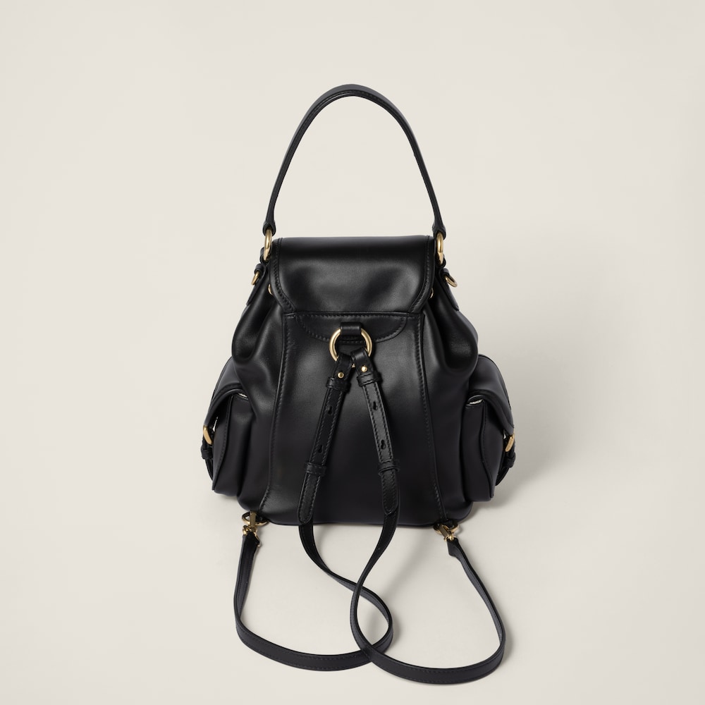 Leather backpack