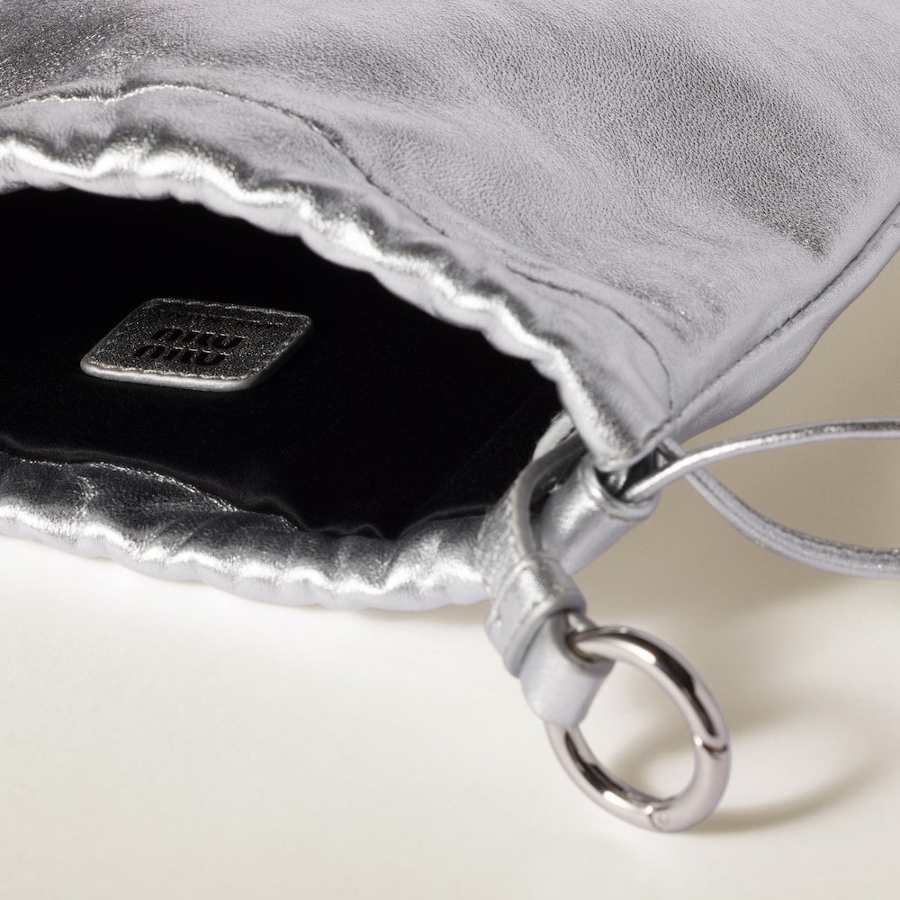 Nappa leather pouch
