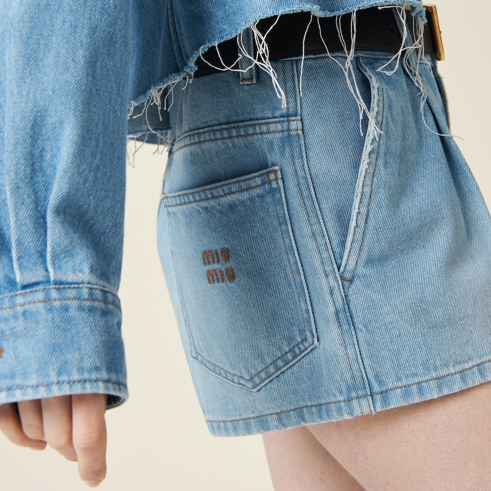 Denim shorts