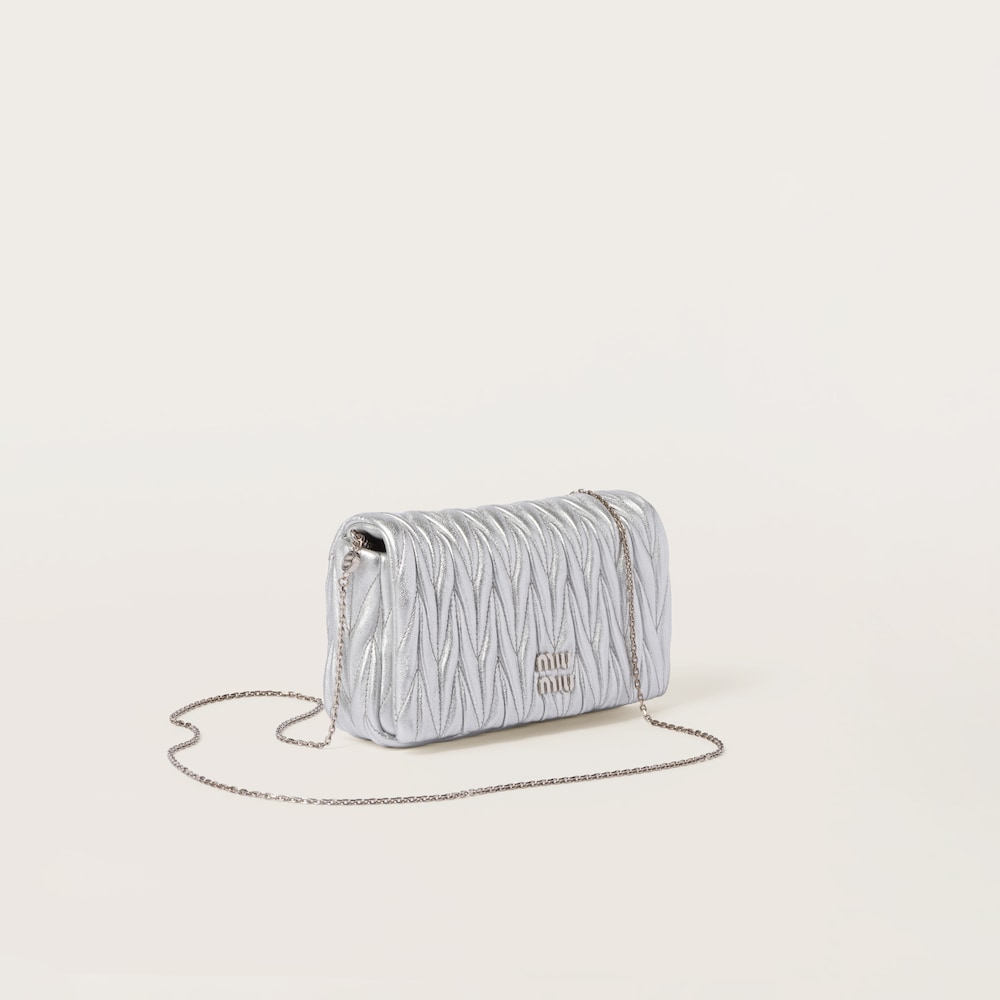 Matelassé nappa leather mini-bag