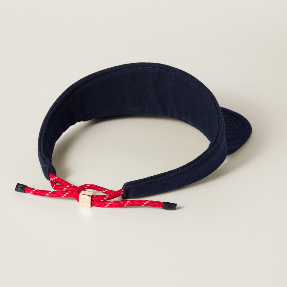 Denim visor
