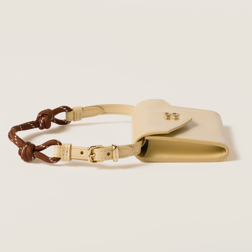 Leather shoulder wallet