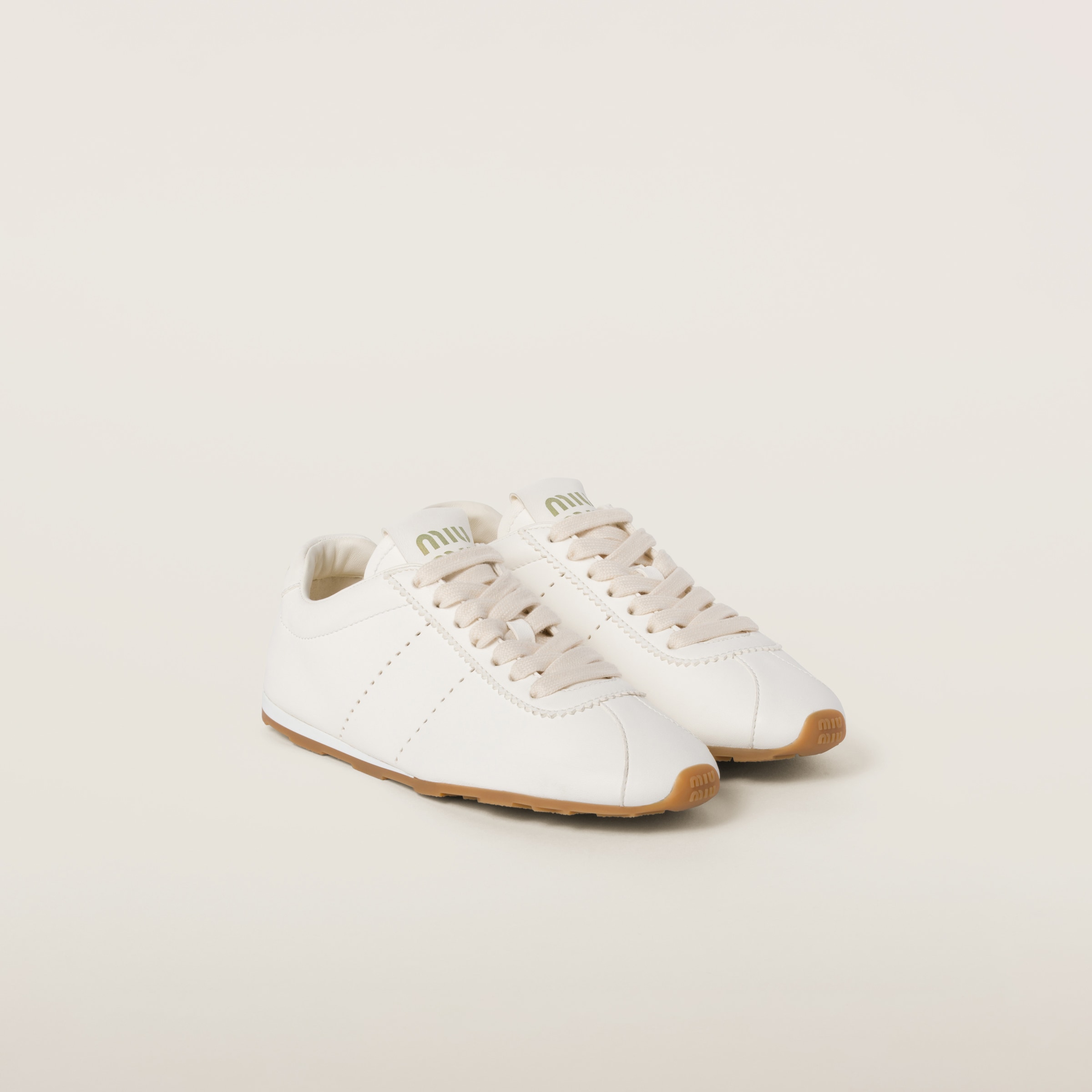Plume nappa leather sneakers