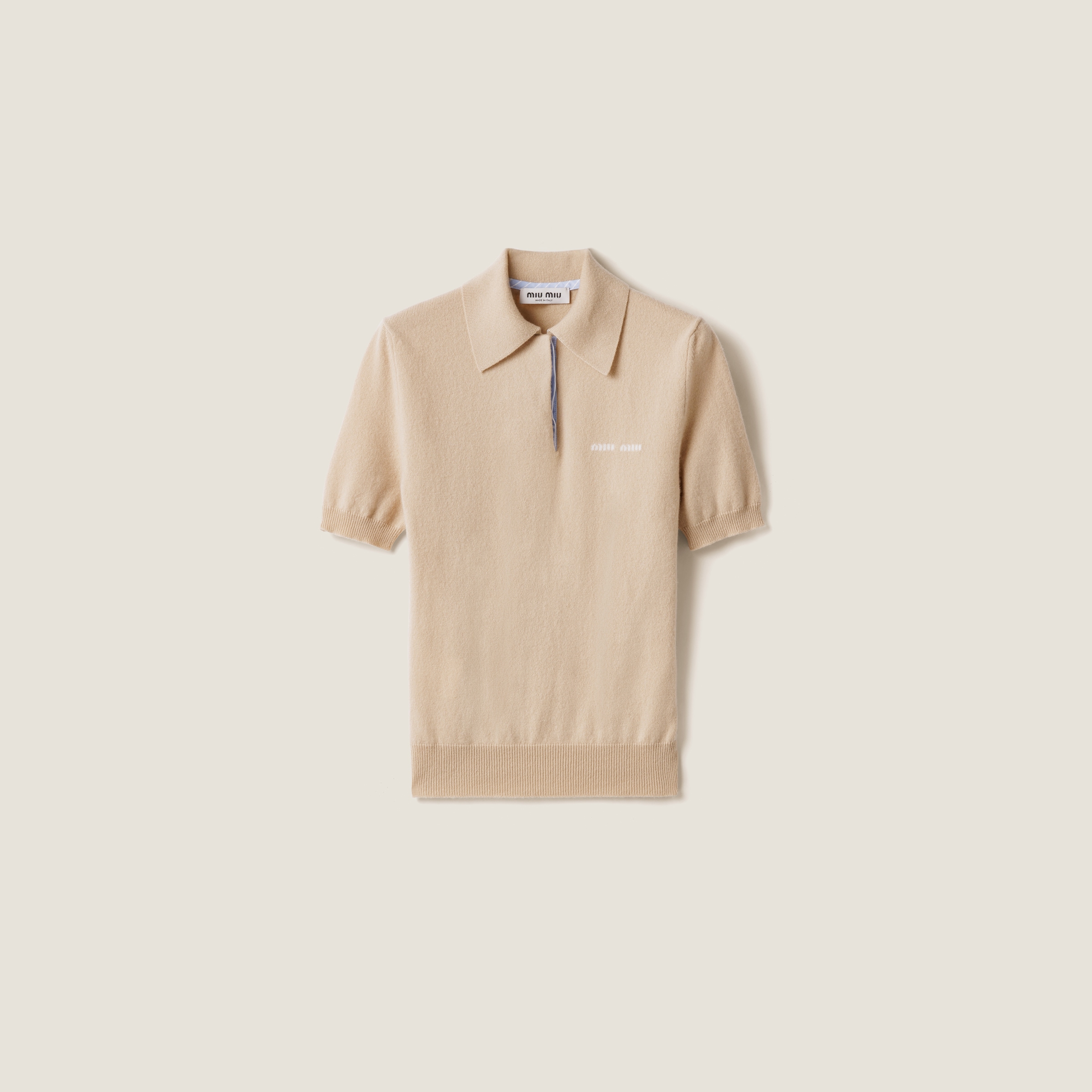Cashmere polo sweater