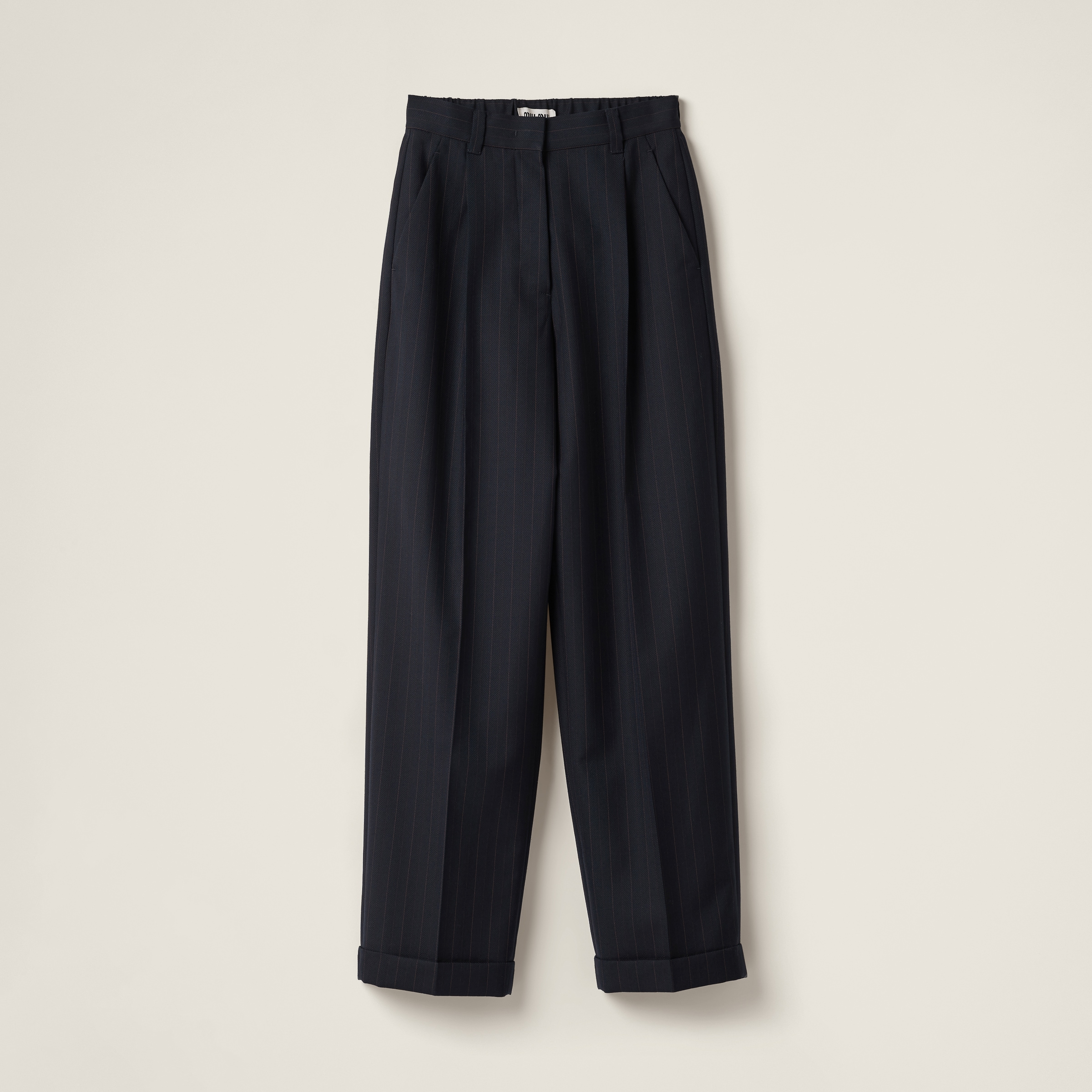 Pinstriped pants