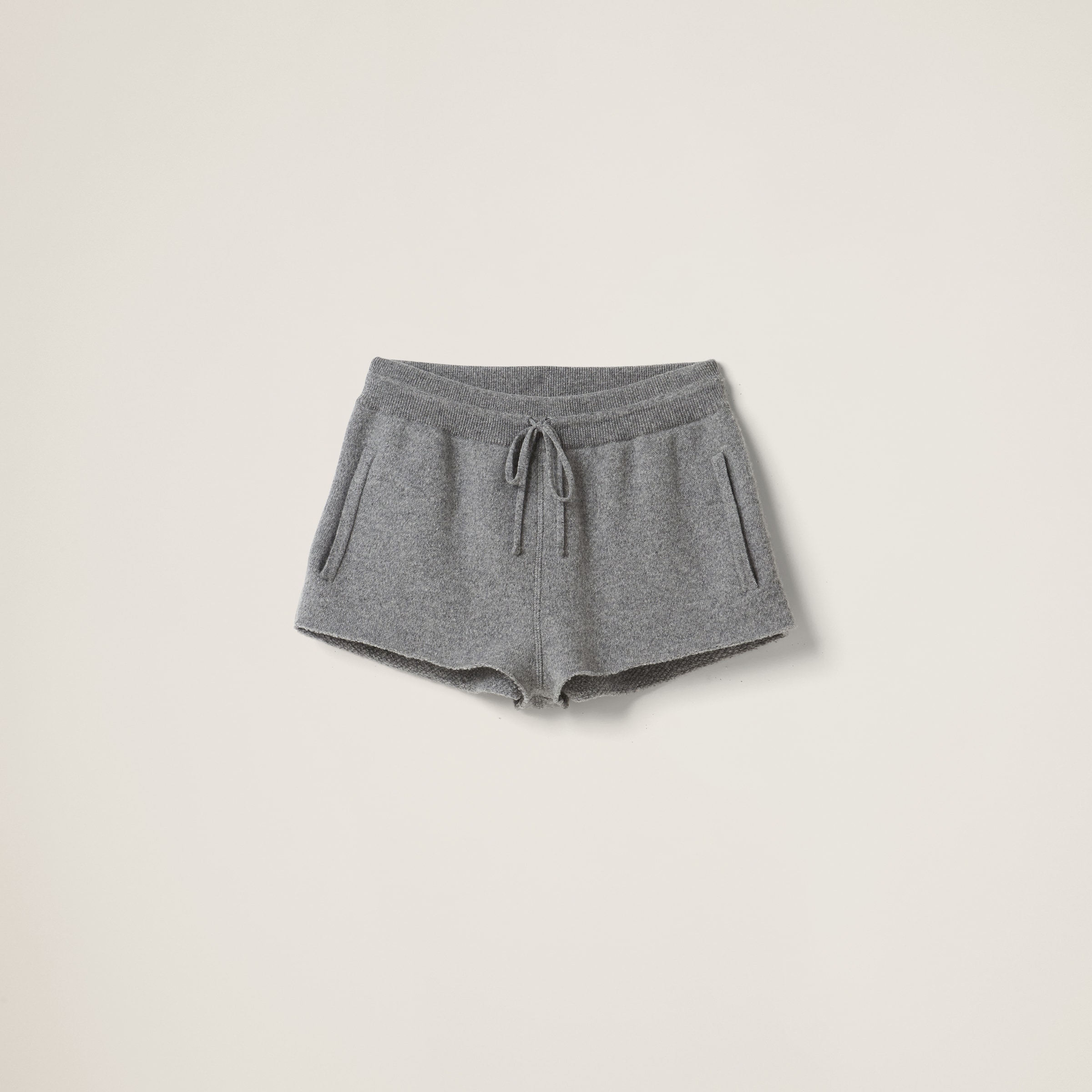 Wool and cashmere shorts