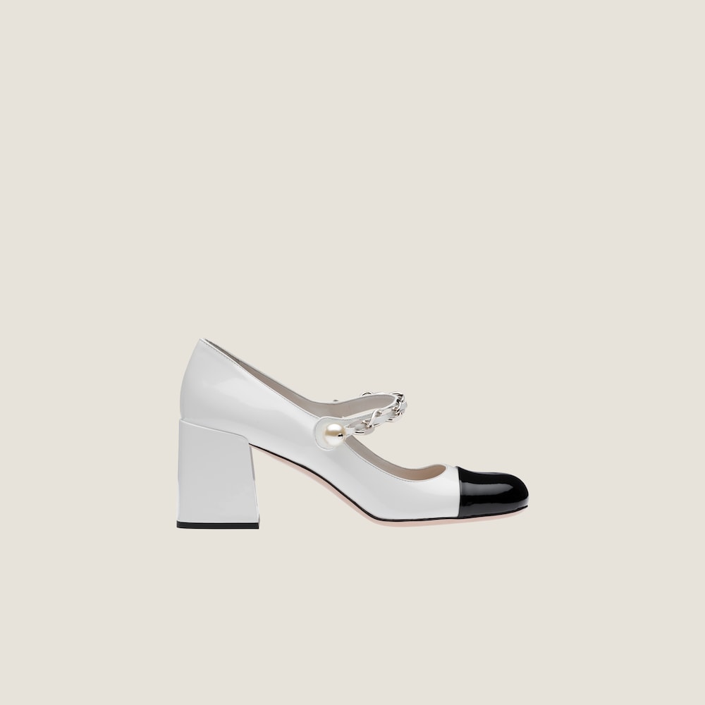 Patent leather pumps