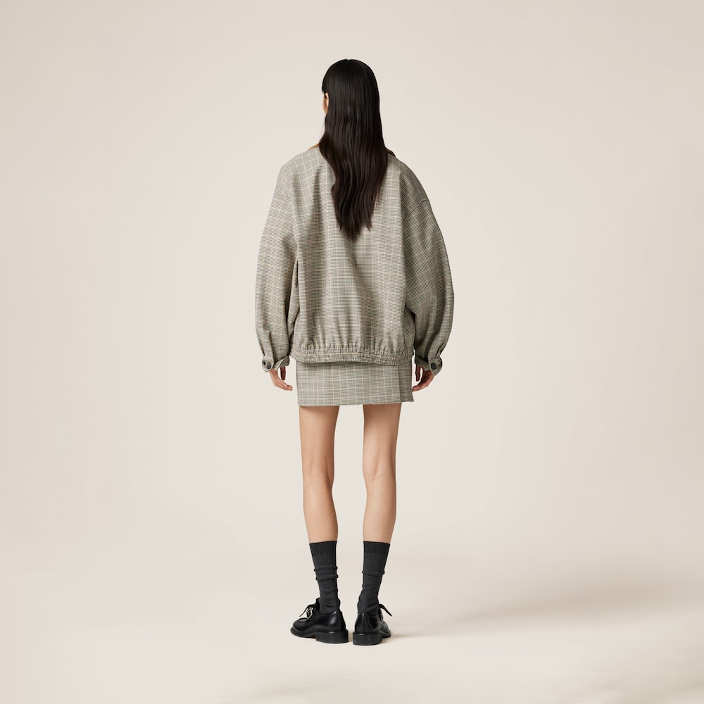 Checked miniskirt