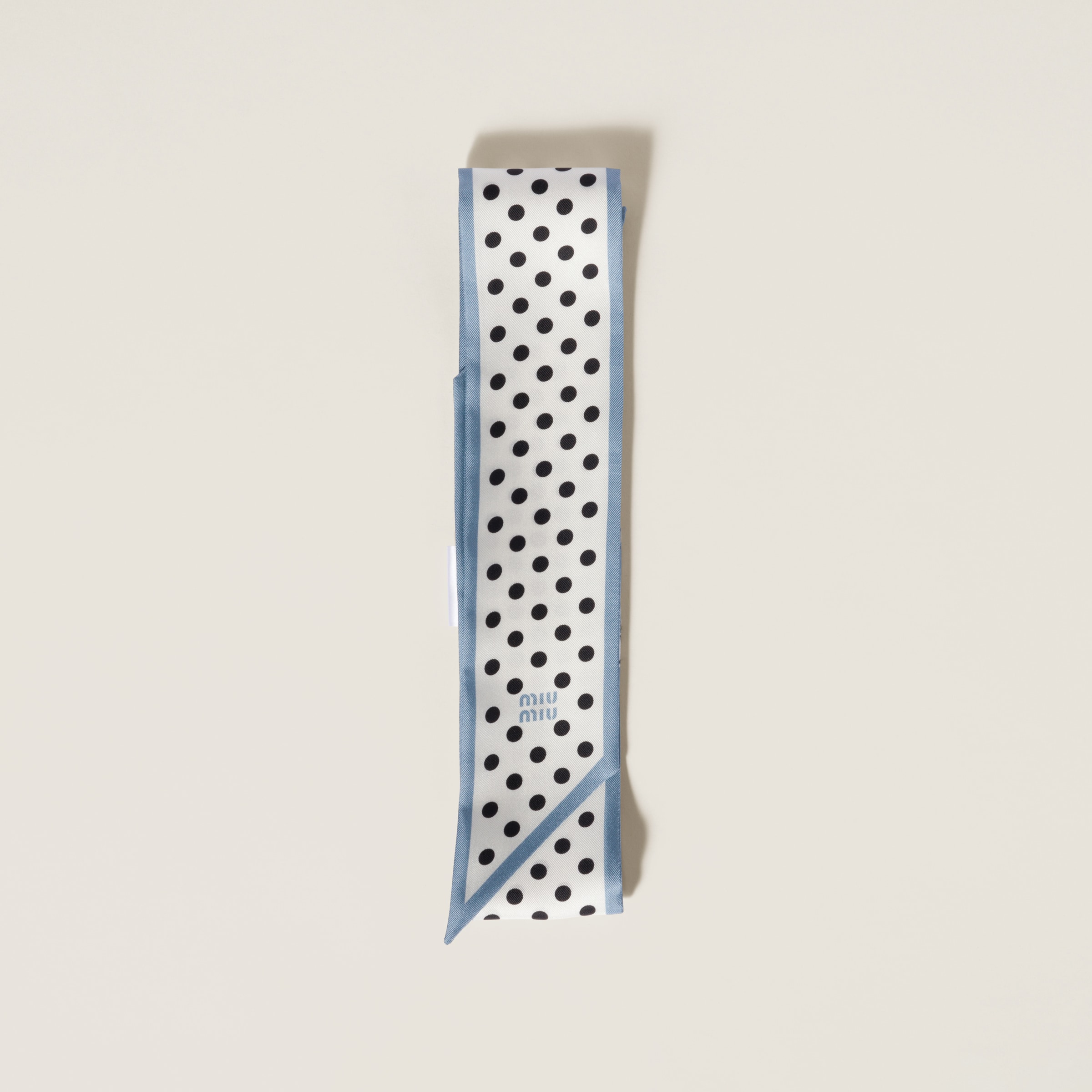 Printed twill scarf