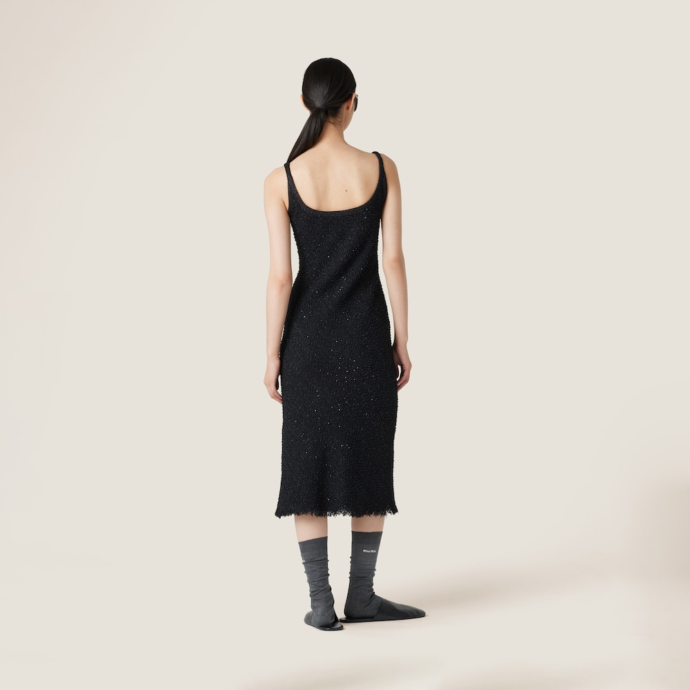 Lamé bouclé dress