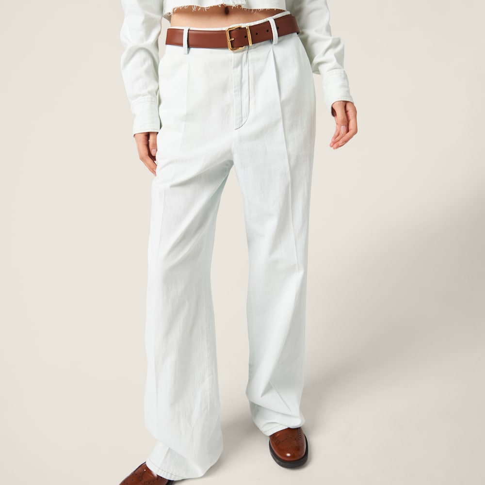 Chambray denim jeans