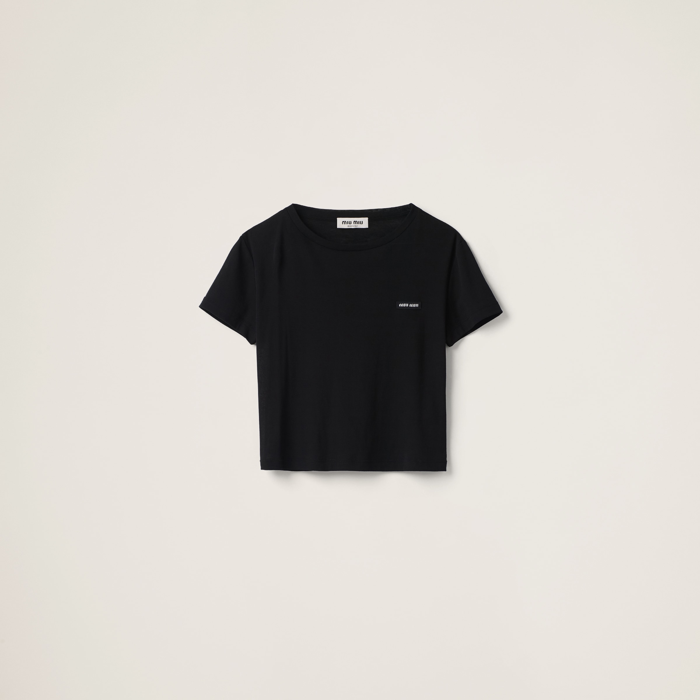Ribbed jersey T-shirt