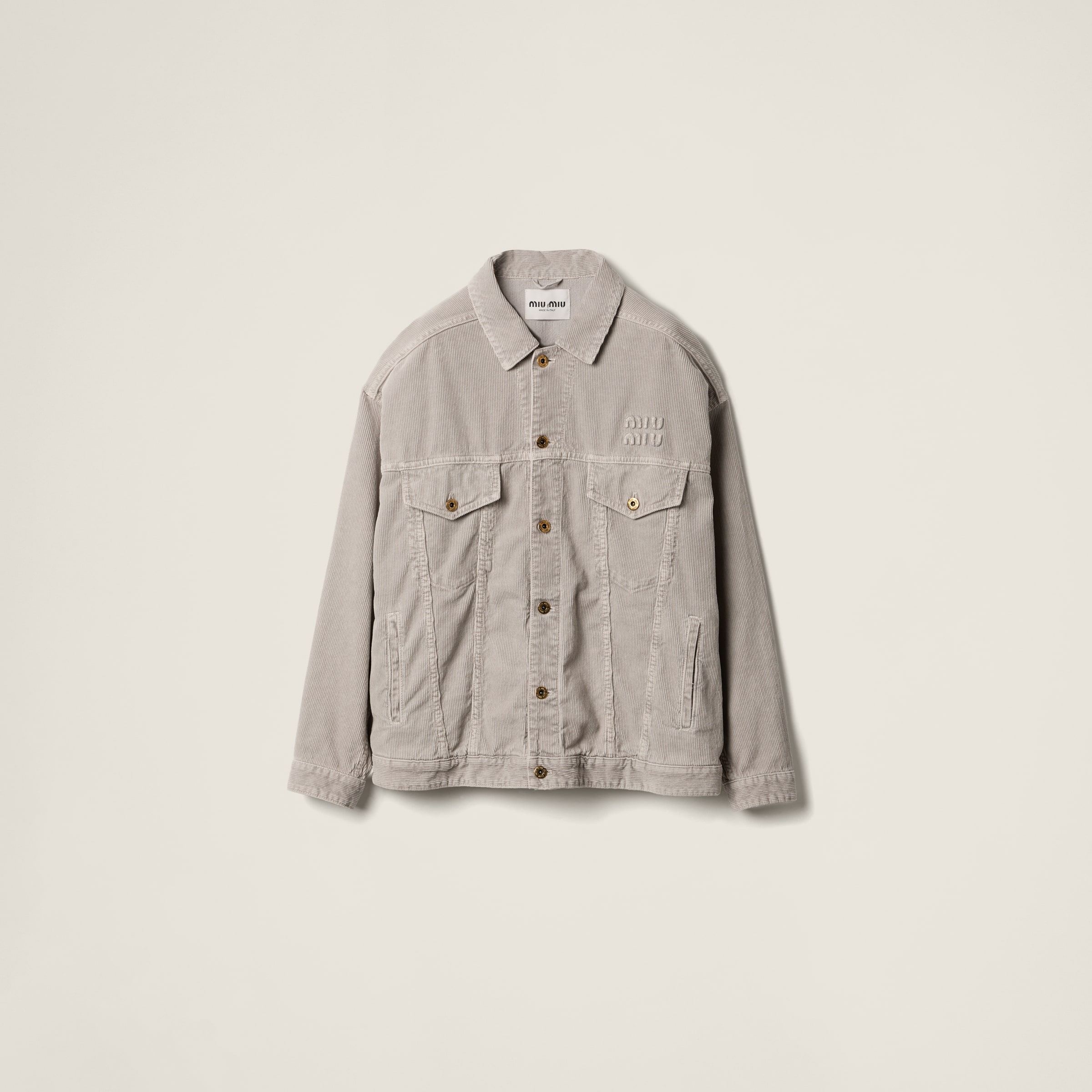Washed velvet blouson jacket