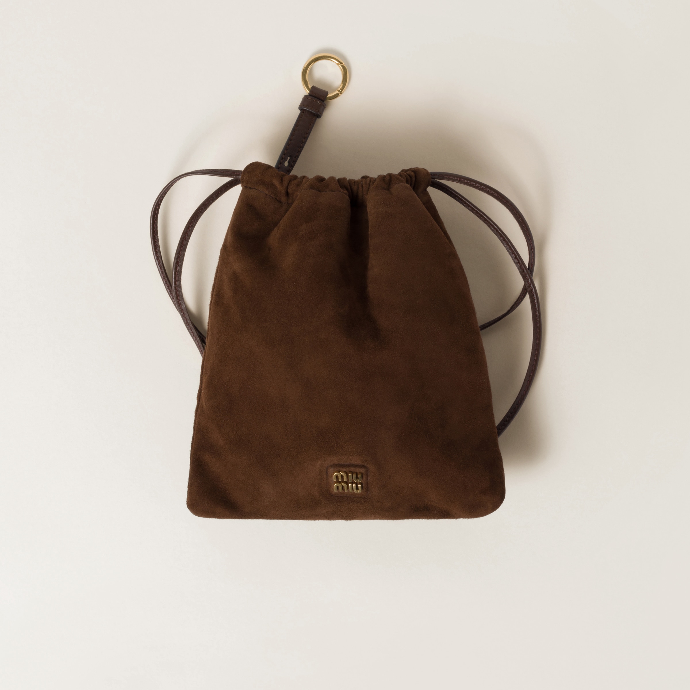 Suede pouch
