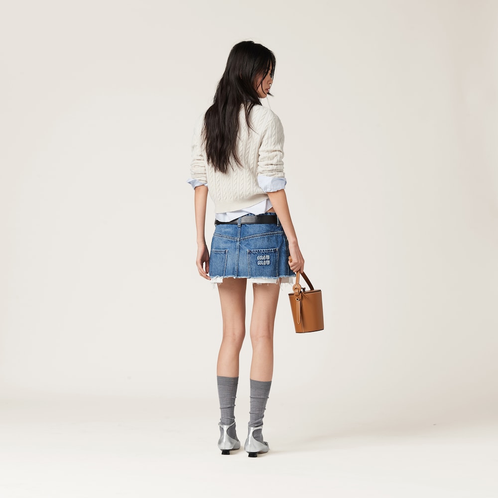 Denim miniskirt