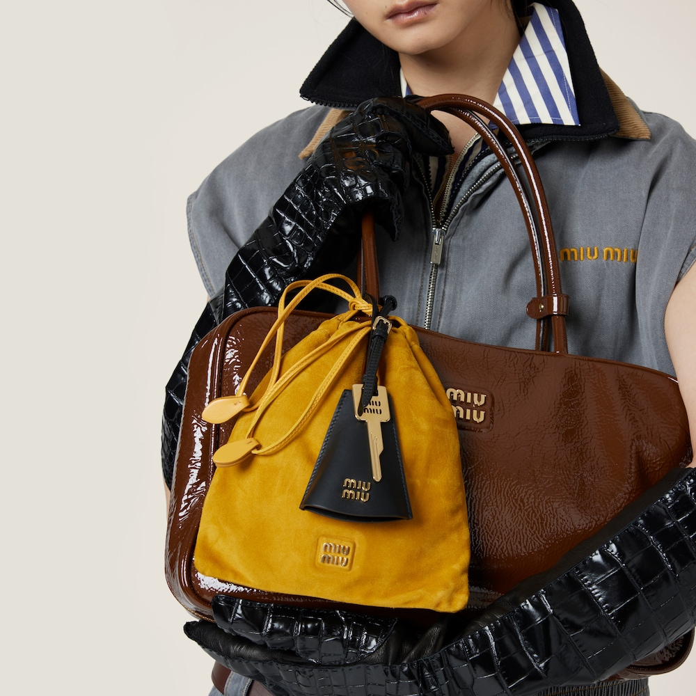Beau naplak patent leather bag