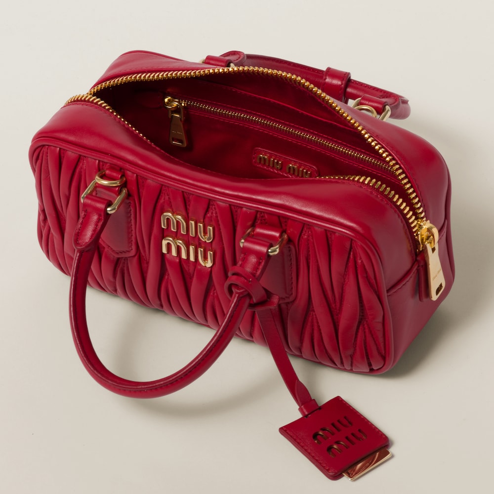 Arcadie matelassé nappa leather bag