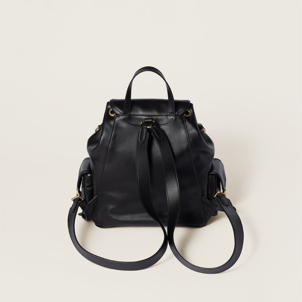 Leather backpack