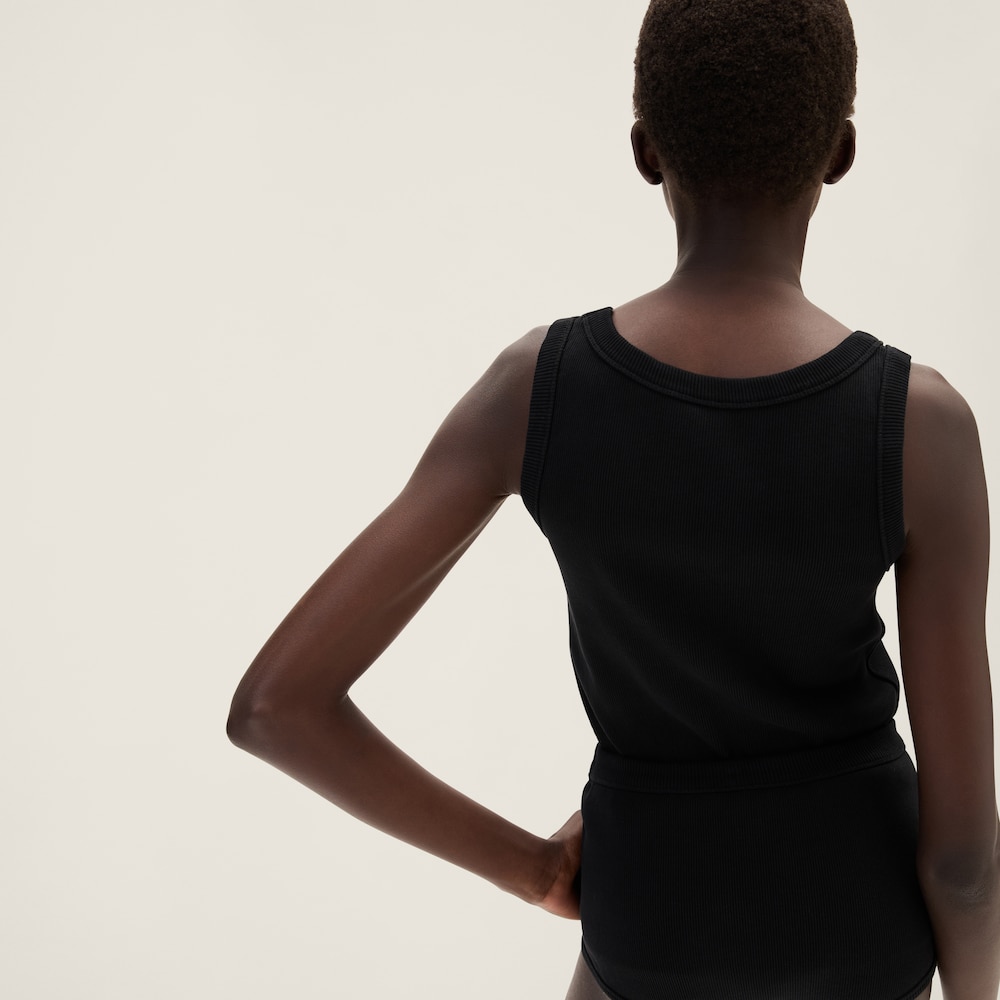 Ribbed knit tank top