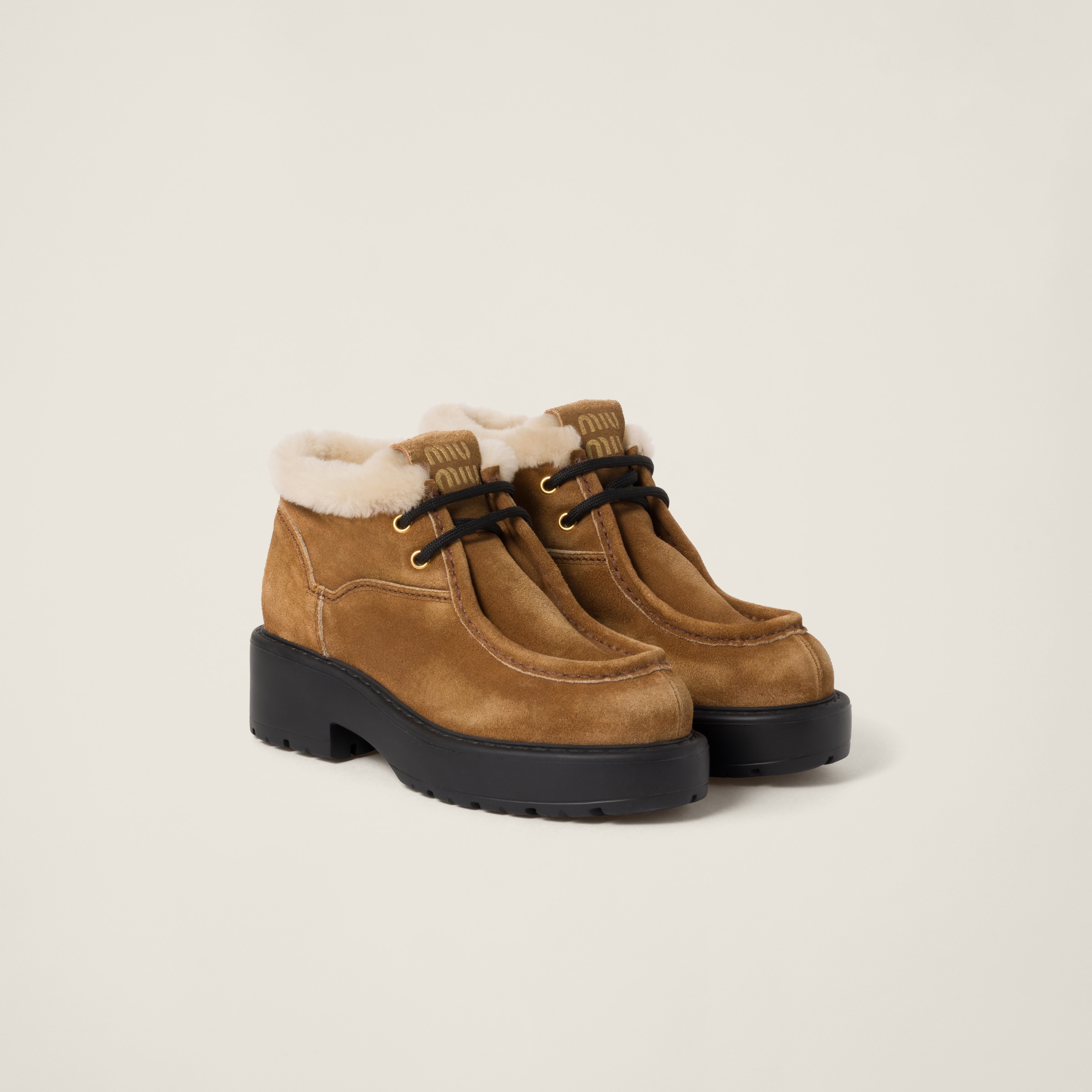 Faded suede booties