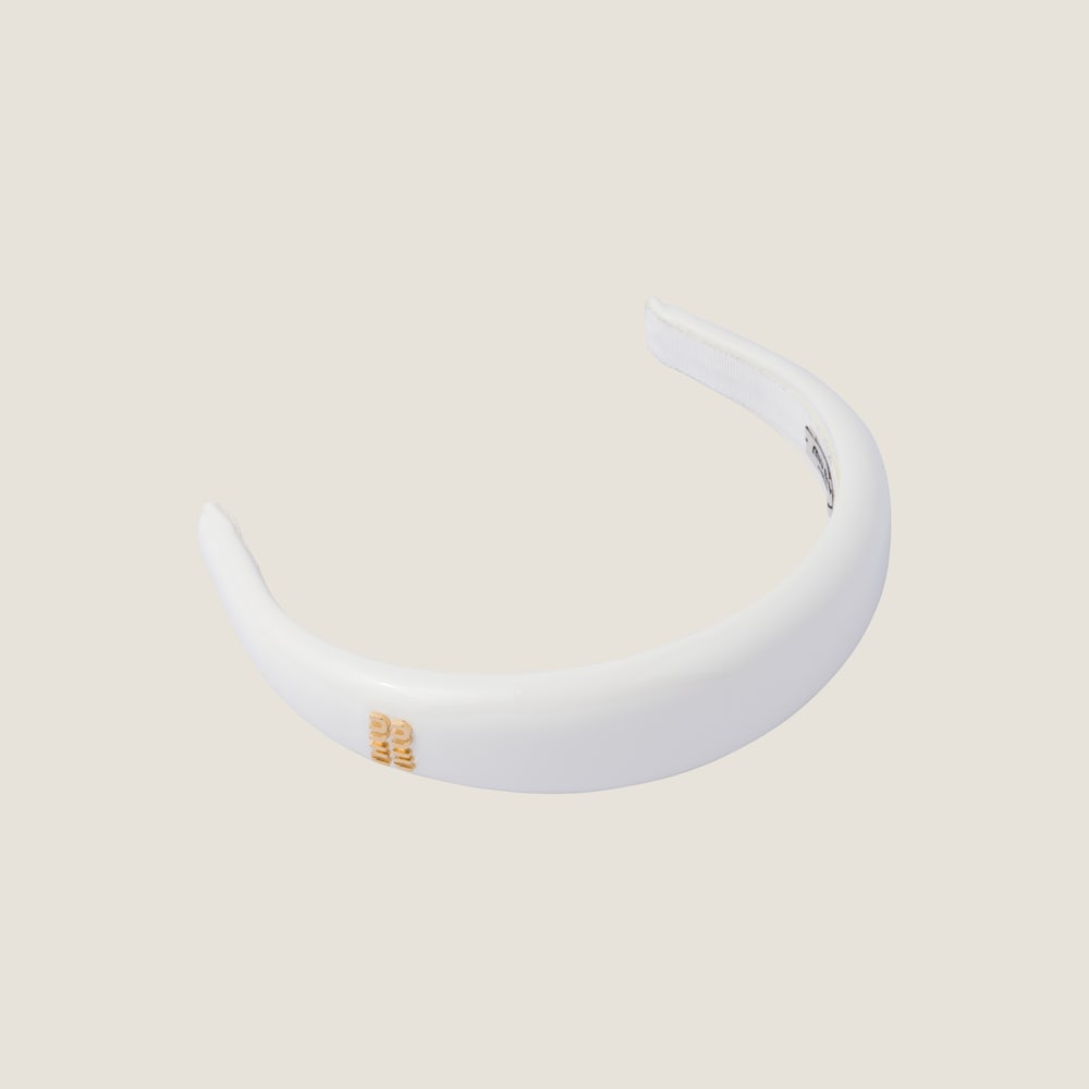 Patent leather headband