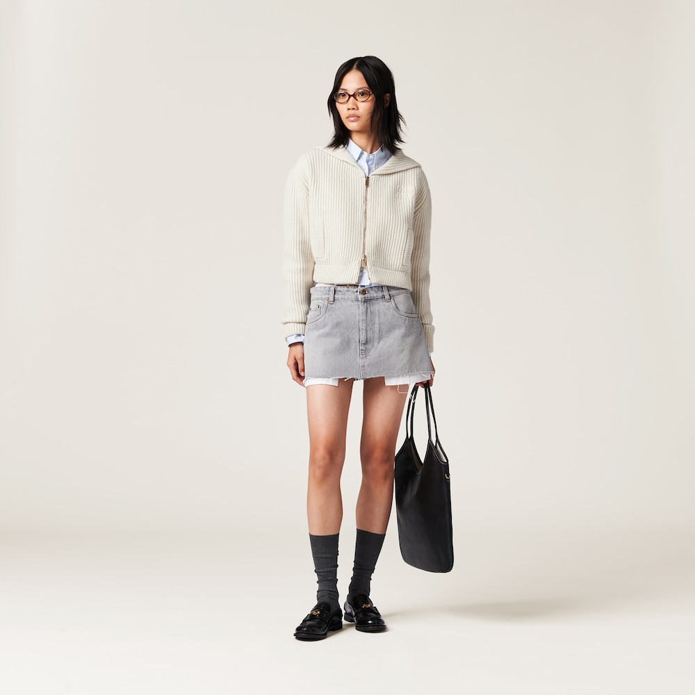 Denim miniskirt