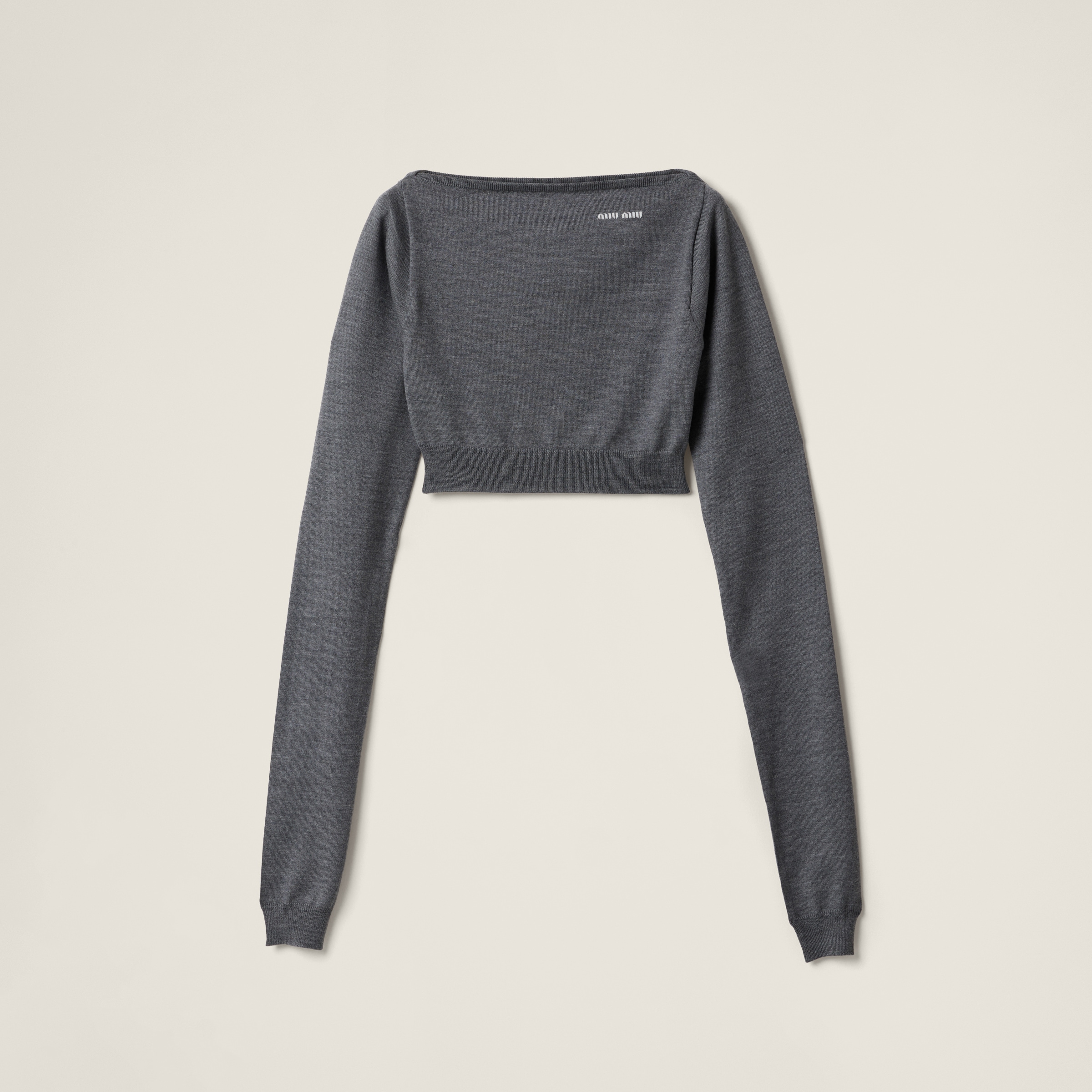 Wool boat-neck sweater