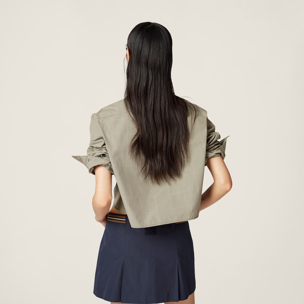 Technical check shirt