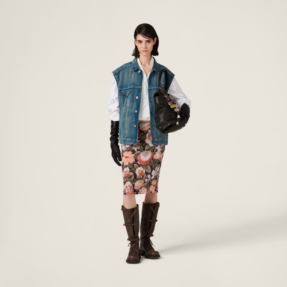 Washed corduroy vest
