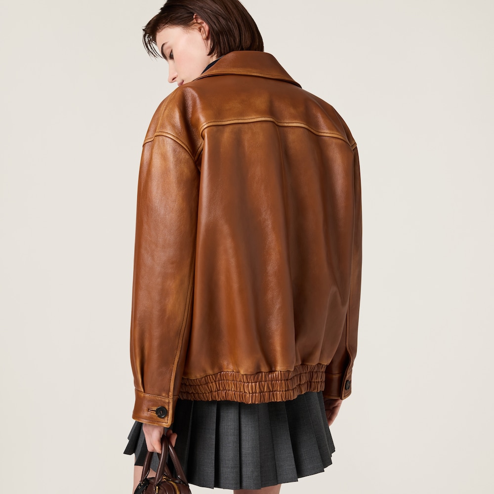 Nappa leather jacket