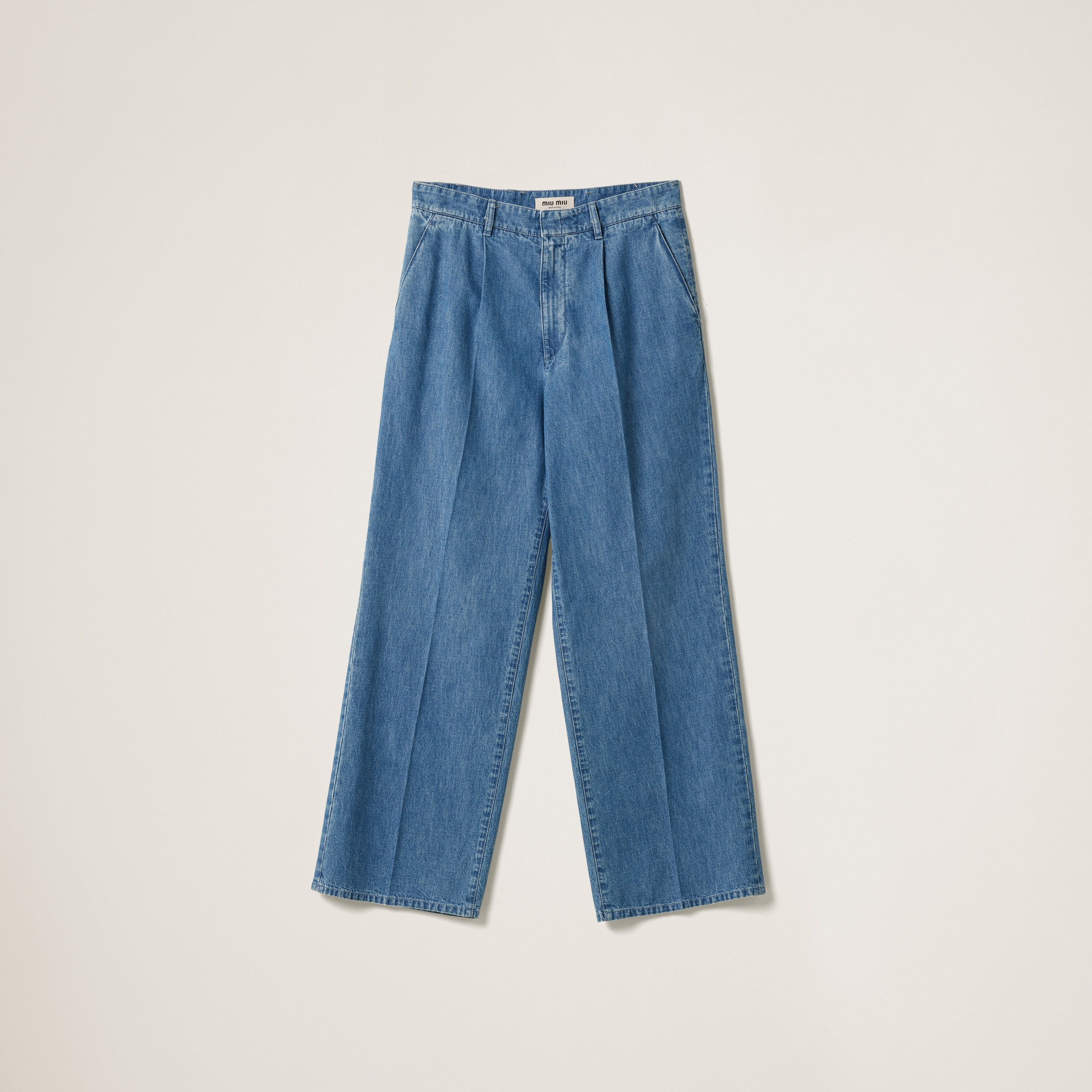 Chambray denim pants